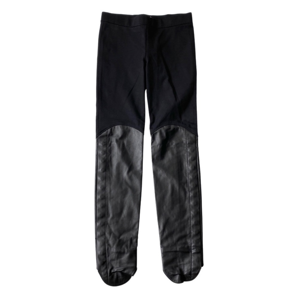 Haute Hippie Black fabric Leather Leggings XS